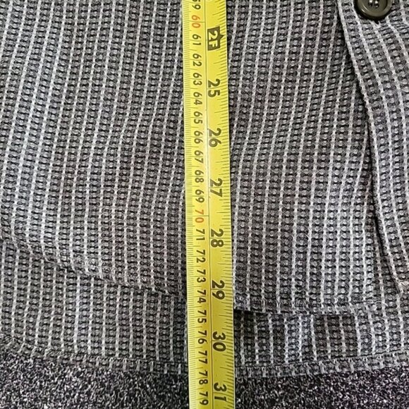 Mondo di Marco Men's Shirt Size L Gray Patterned Button-Up Long Sleeve - Picture 11 of 12